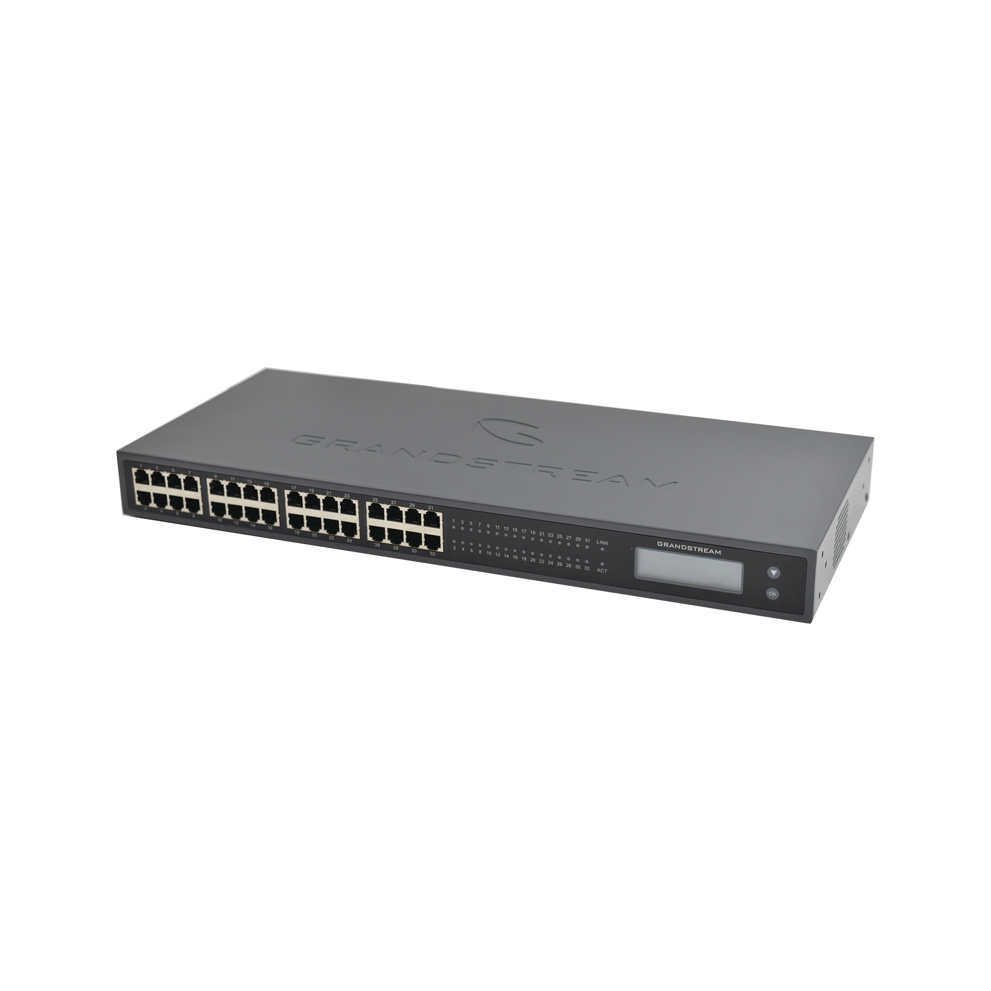 Adaptador VoIP GrandStream de 32 FXS 2 puertos telco 50 pins p/montaje en rack GRANDSTREAM GXW4232V2