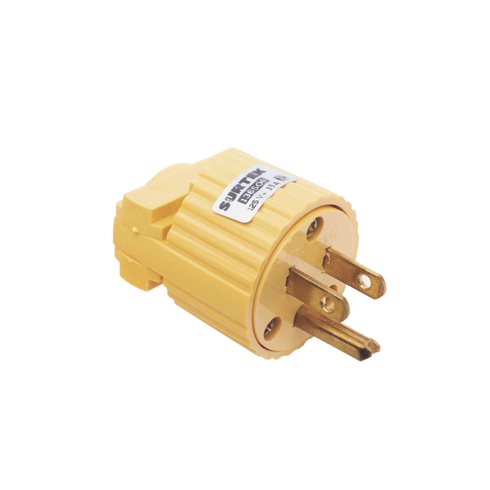 Clavija con Abrazadera Plástica Aterrizada SURTEK SYS-136-509