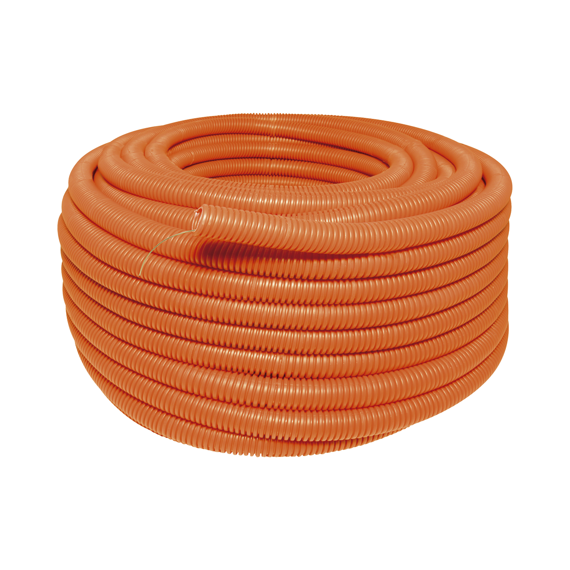 Manguera Poliducto Corrugado Flexible Naranja Reforzado de 1" x 50 m Para Instalaciones Eléctricas /Polietileno Alta Densidad SURTEK SYS-136855