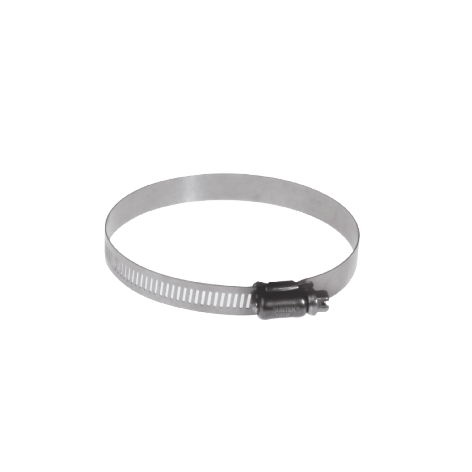 Abrazadera sin fin diametro 2-5/8 a 3-1/4in, ancho 1/2in inoxidable. SURTEK SYS-137712