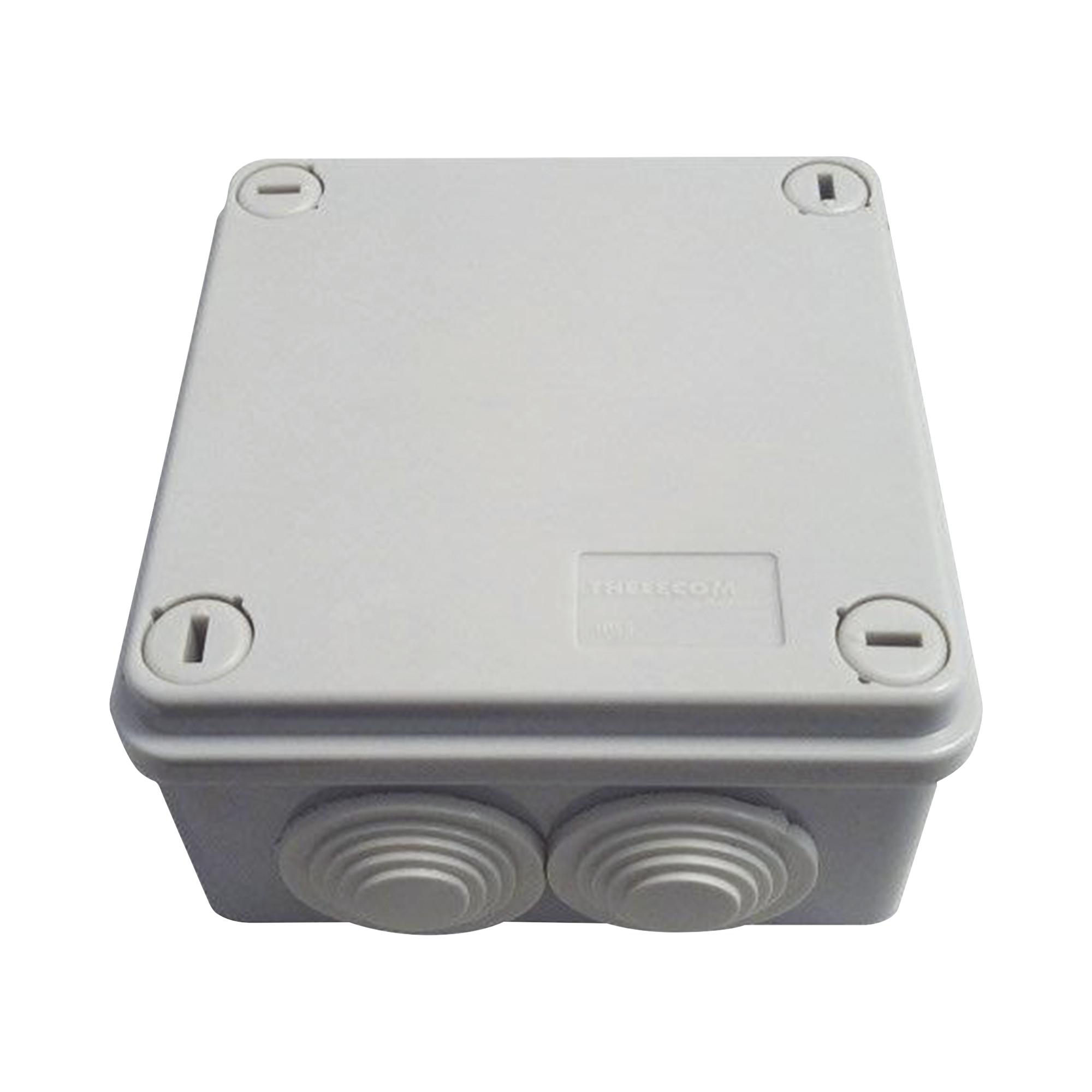 Caja Tipo Estanca IP55, con 6 Entradas, Tapa y Tornillo de Vuelta de 1/4, 100 x 100 x 50 mm (3.94 x 3.94 x 1.97 Pulgadas), THORSMAN TH-CJE