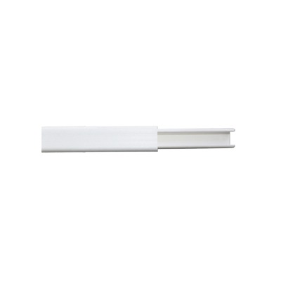 Canaleta color blanco de PVC auto extinguible, de una via, 12 x 8 tramo 2m. (5001-01253) THORSMAN TMK-0812