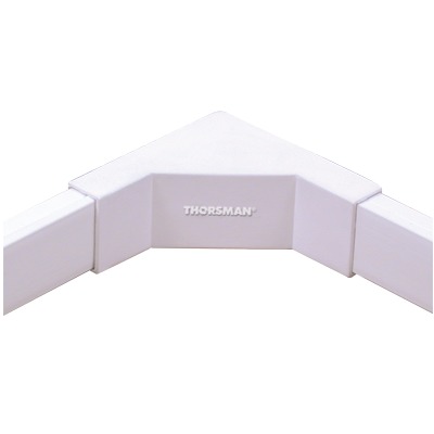 Esquinero interior blanco de PVC auto extinguible, para canaletas TMK1020, TMK1020SD, TMK1020CD (5120-02001) THORSMAN TMK-1020-EI