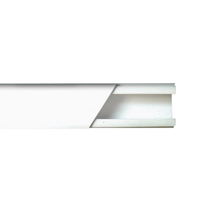 Canaleta color blanco de PVC auto extinguible de una vía, 20 x 17 tramo 2.5m (5201-01250) THORSMAN TMK-1720
