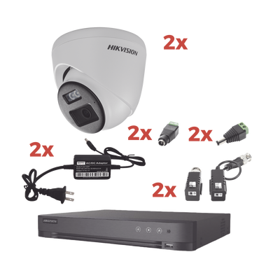 Kit Audio Bidireccional TurboHD 1080p HIKVISION KH-1080P-2E-TWA