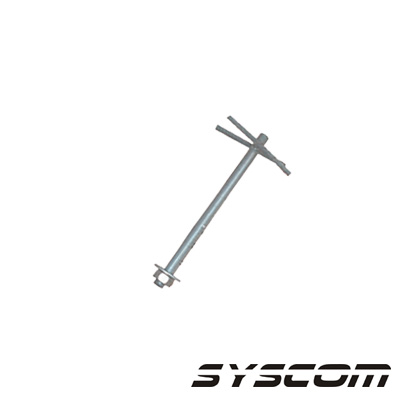 Ancla de Varilla Roscada 3/4" x 10", acero inoxidable SYSCOM TOWERS SAB-45G