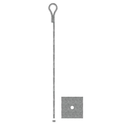 Ancla para Retenida para Muro con Ojo de Llave Galvanizado por Inmersión en Caliente (Requiere Placa Igualadora). SYSCOM TOWERS SAP-01-JG