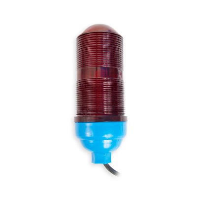 Lámpara de Obstrucción Básica con Globo Rojo de Policarbonato (Con Foco). SYSCOM TOWERS SLOP-5