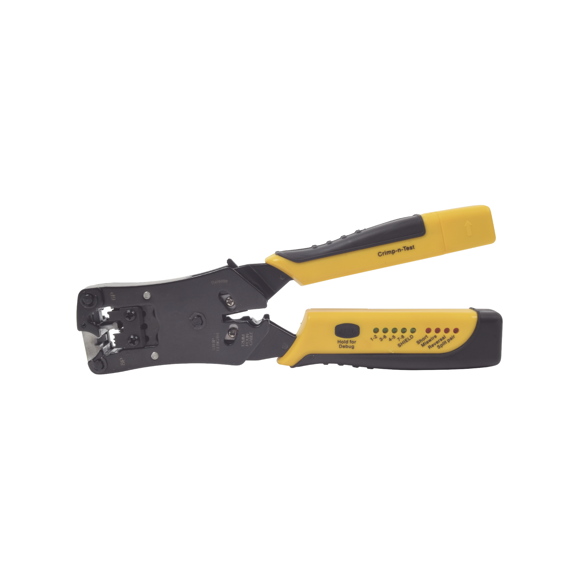Pinza 3 en 1: Pelacables/ Terminado/ Probador para UTP. Enchufe Modular de Prueba para RJ45/RJ11/RJ22. EPCOM POWERLINE EP376C