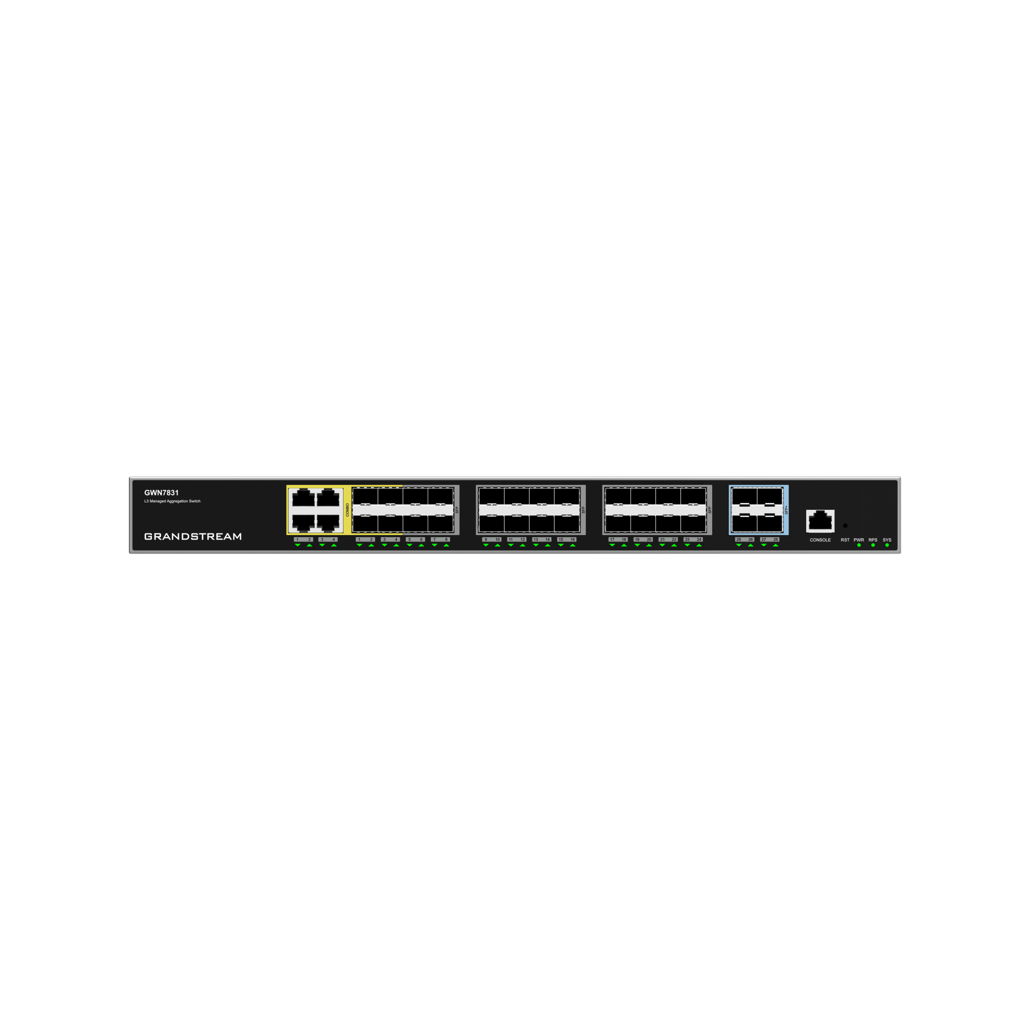 Switch de Agregación Capa 3 Administrable GRANDSTREAM GWN7831