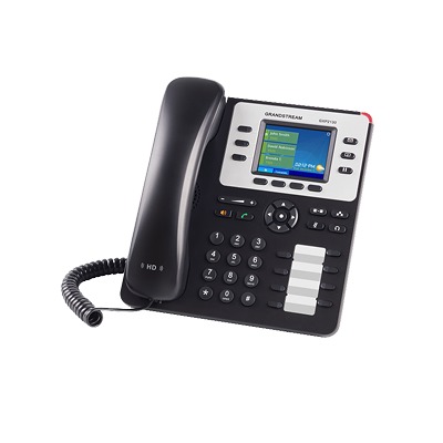 Teléfono IP Empresarial de 3 Líneas con 4 teclas de función, 8 teclas de extensión BLF y conferencia de 4 vías. PoE GRANDSTREAM GXP-2130