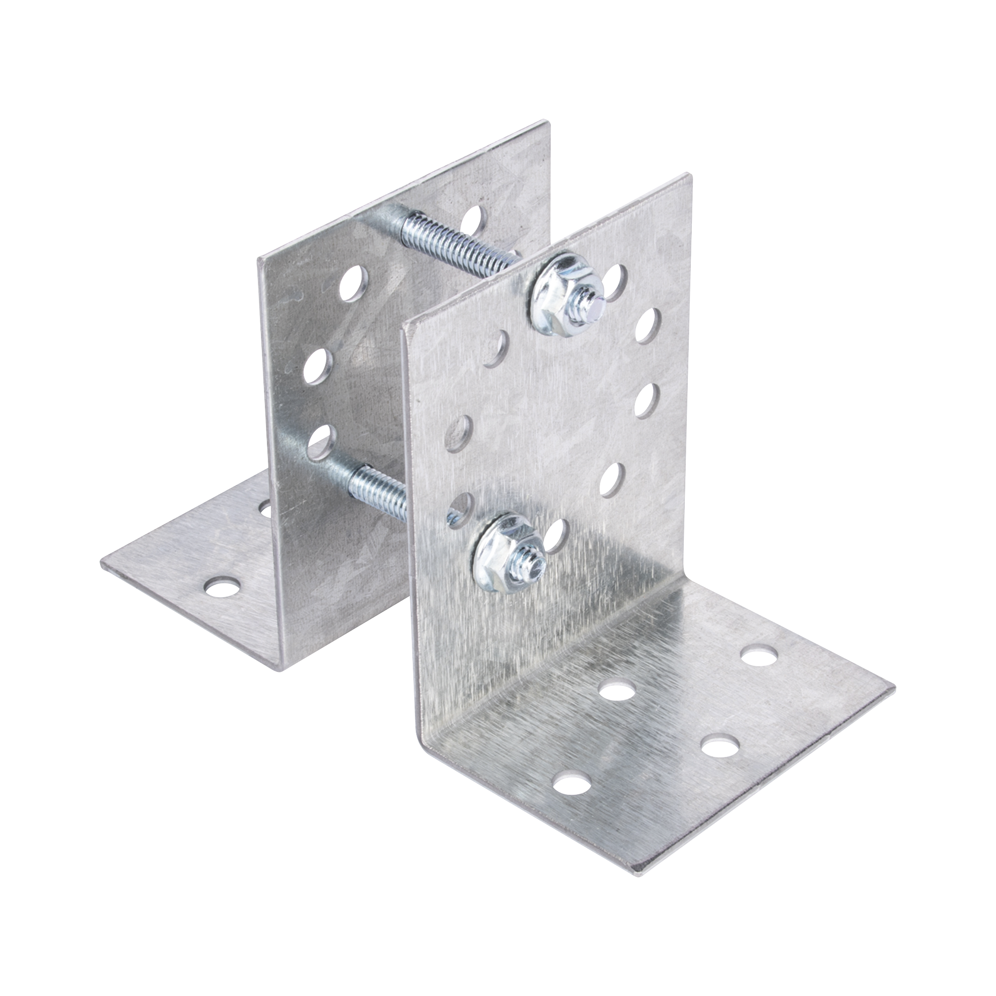 Base Multiposición para postes de paso o esquina en cercos electricos 100% Acero galvanizado. EPCOM INDUSTRIAL BASESYSPOST-R2