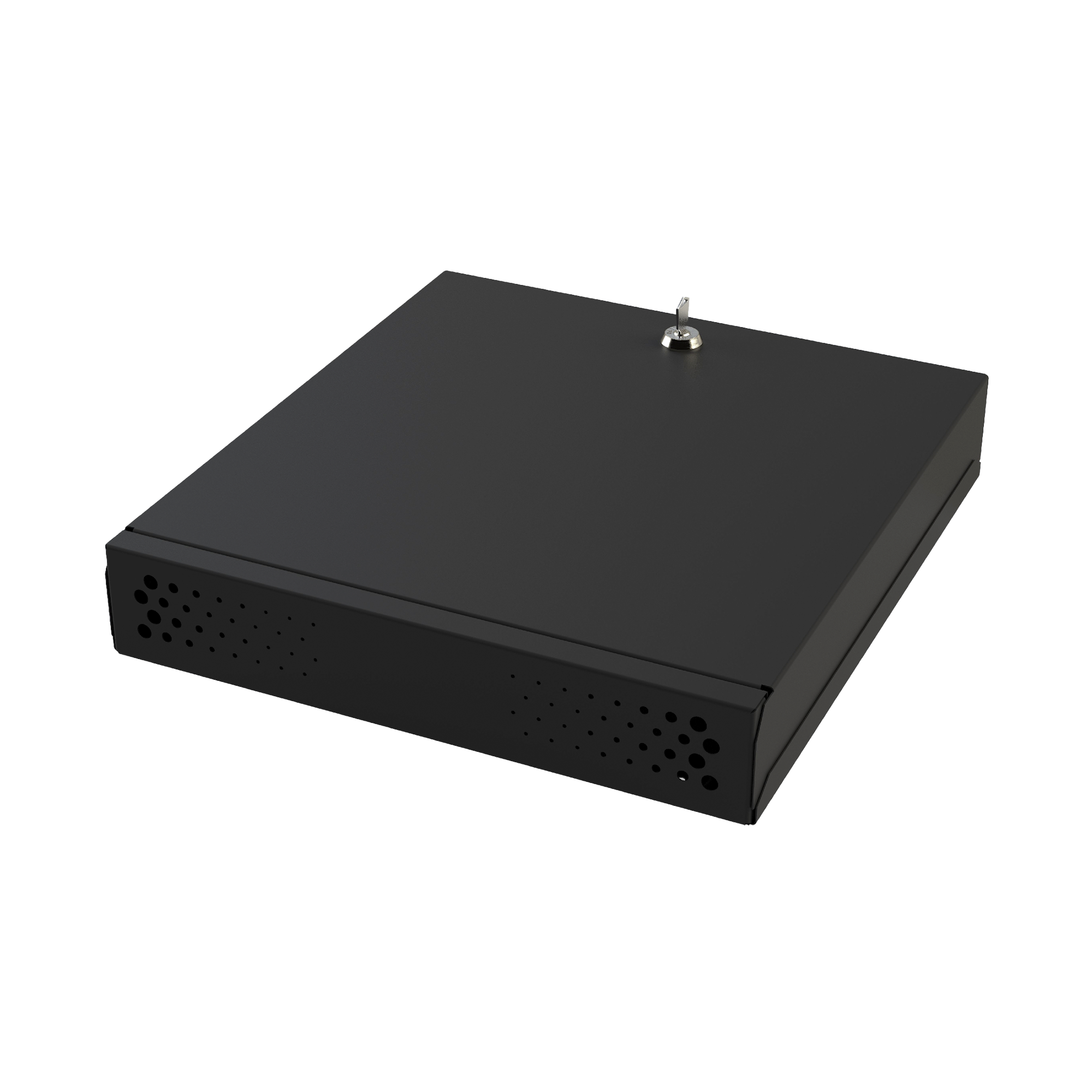 Gabinete Metálico de Seguridad para DVR/NVR, Ancho 396 mm x 78 mm de Alto x EPCOM INDUSTRIAL GABVID1R3