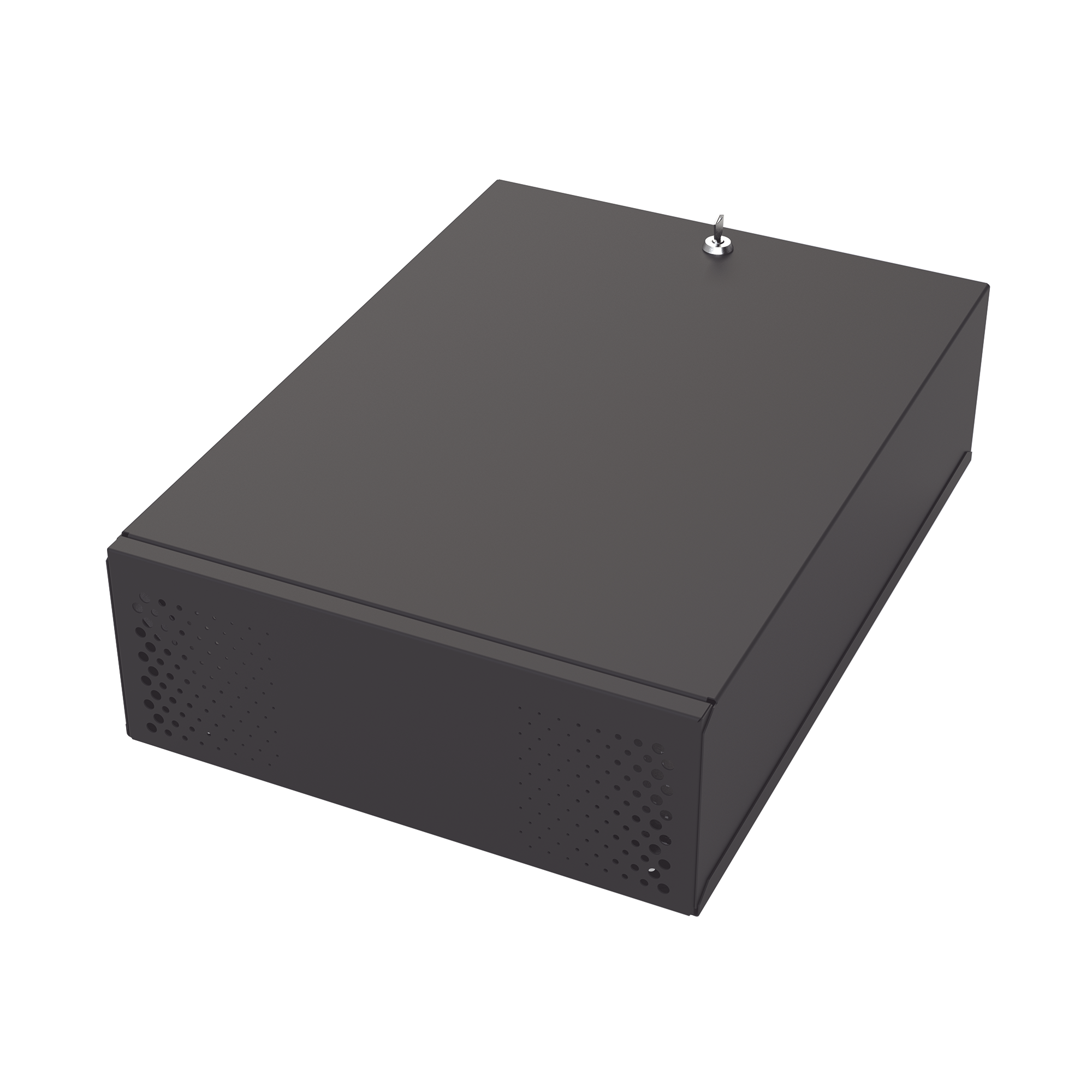 Gabinete Metálico para DVR/NVR con Chapa y llave. EPCOM INDUSTRIAL GABVID4R3