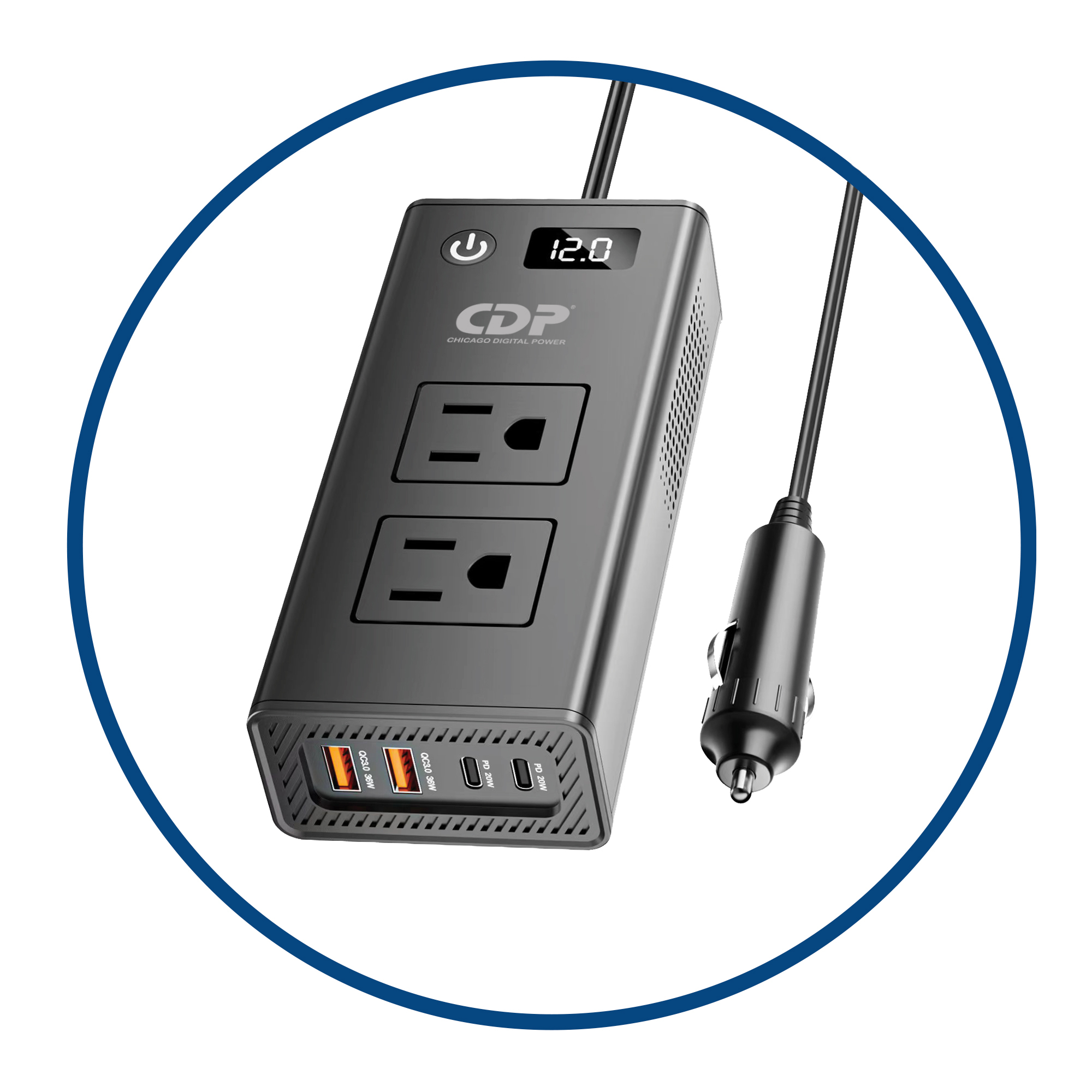 Adaptador e inversor de corriente CDP XVU212