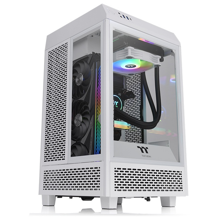 Gabinete THERMALTAKE The Tower 100 Snow Mini Chassis CA-1R3-00S6WN-00