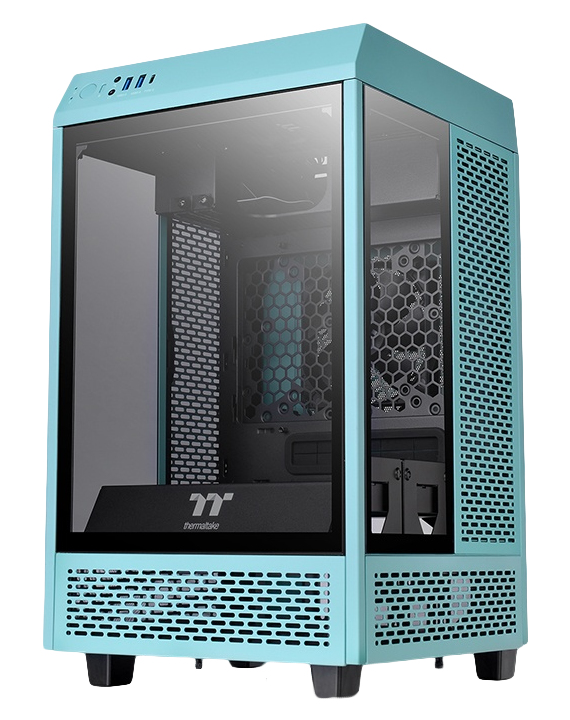 Gabinete THERMALTAKE The Tower 100 Turquoise Mini Chassi CA-1R3-00SBWN-00