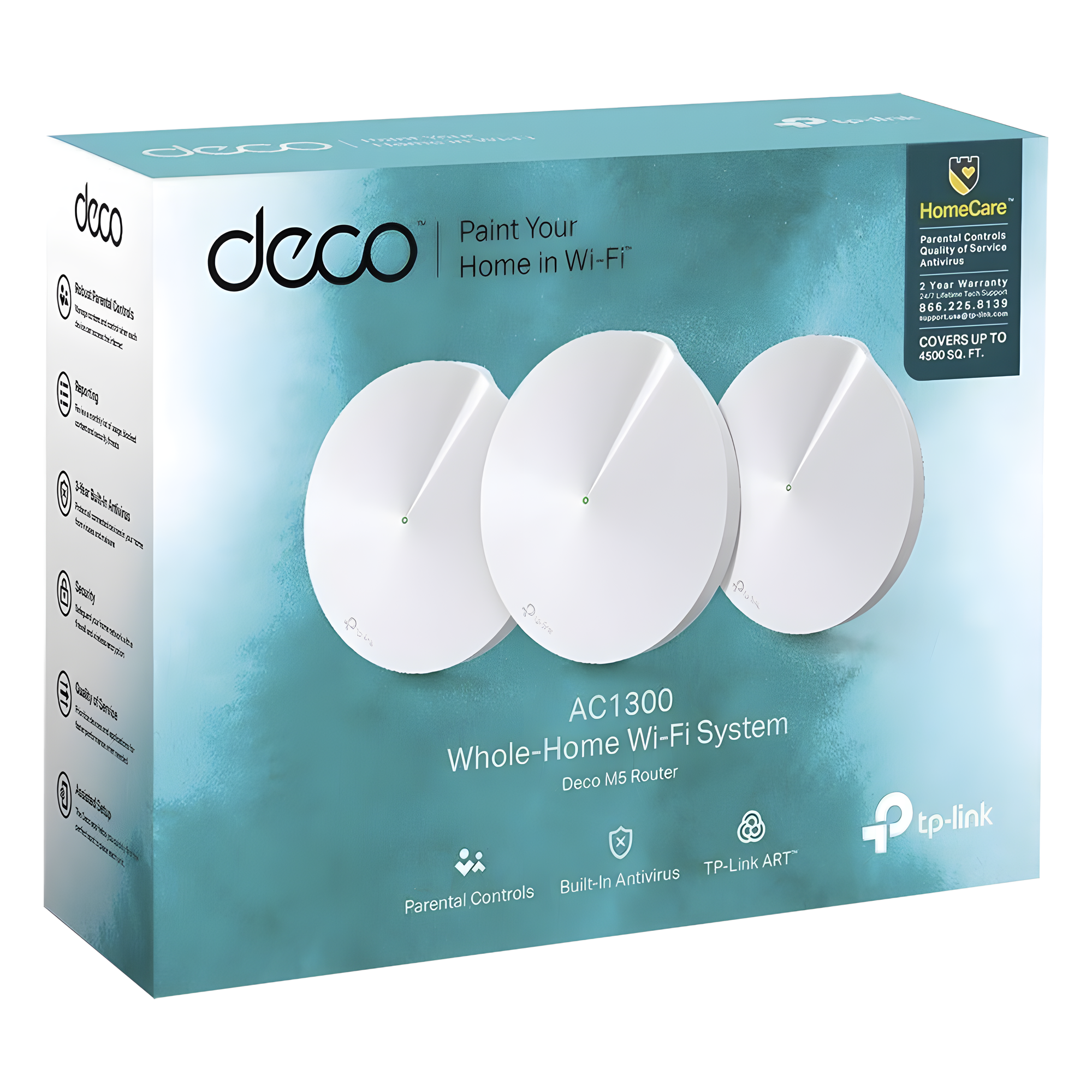 Kit 3 Routers Inalámbricos MESH Interior para Hogar TP-LINK DECOM5-3PACK