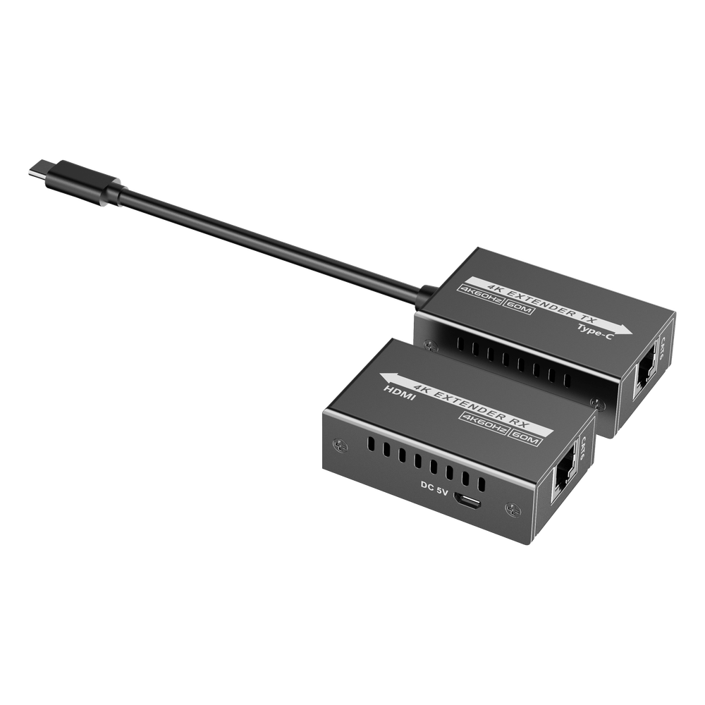 Extensor Mini 4K120Hz USB-C a HDMI | Transmisión 18 Gbps | Distancia 60m 4K@60Hz | HDR10 EPCOM TITANIUM TT600TH