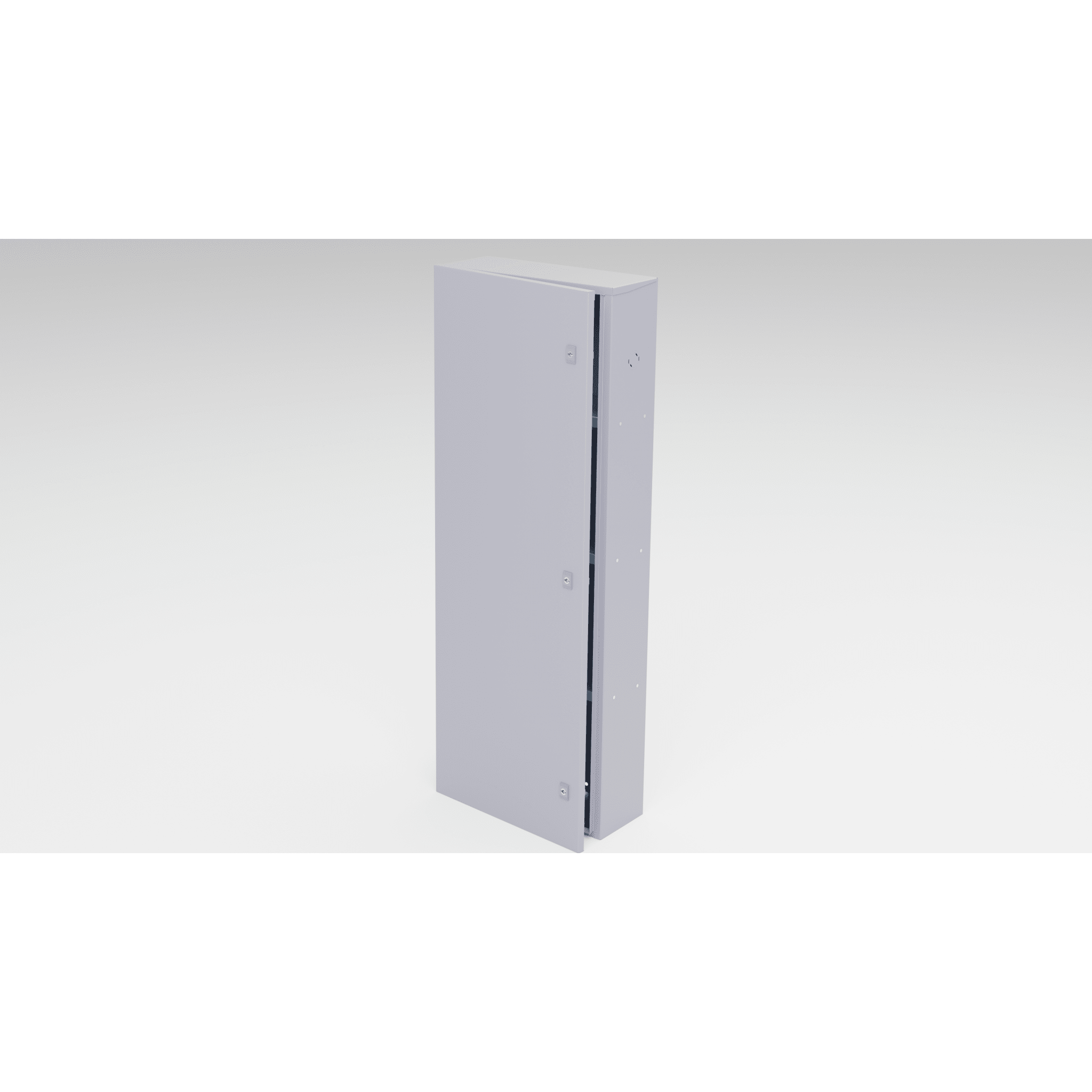 Gabinete para instalación de 4 Baterías , Fabricado en Lámina Galvanizada, Accesorios para poste (No incluidos) EPCOM INDUSTRIAL GBP04