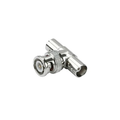 Adaptador en T para 75 Ohm de Conector BNC Macho a Doble BNC Hembra, Níquel/ Oro/ Teflón. EPCOM TITANIUM TT-RG-12
