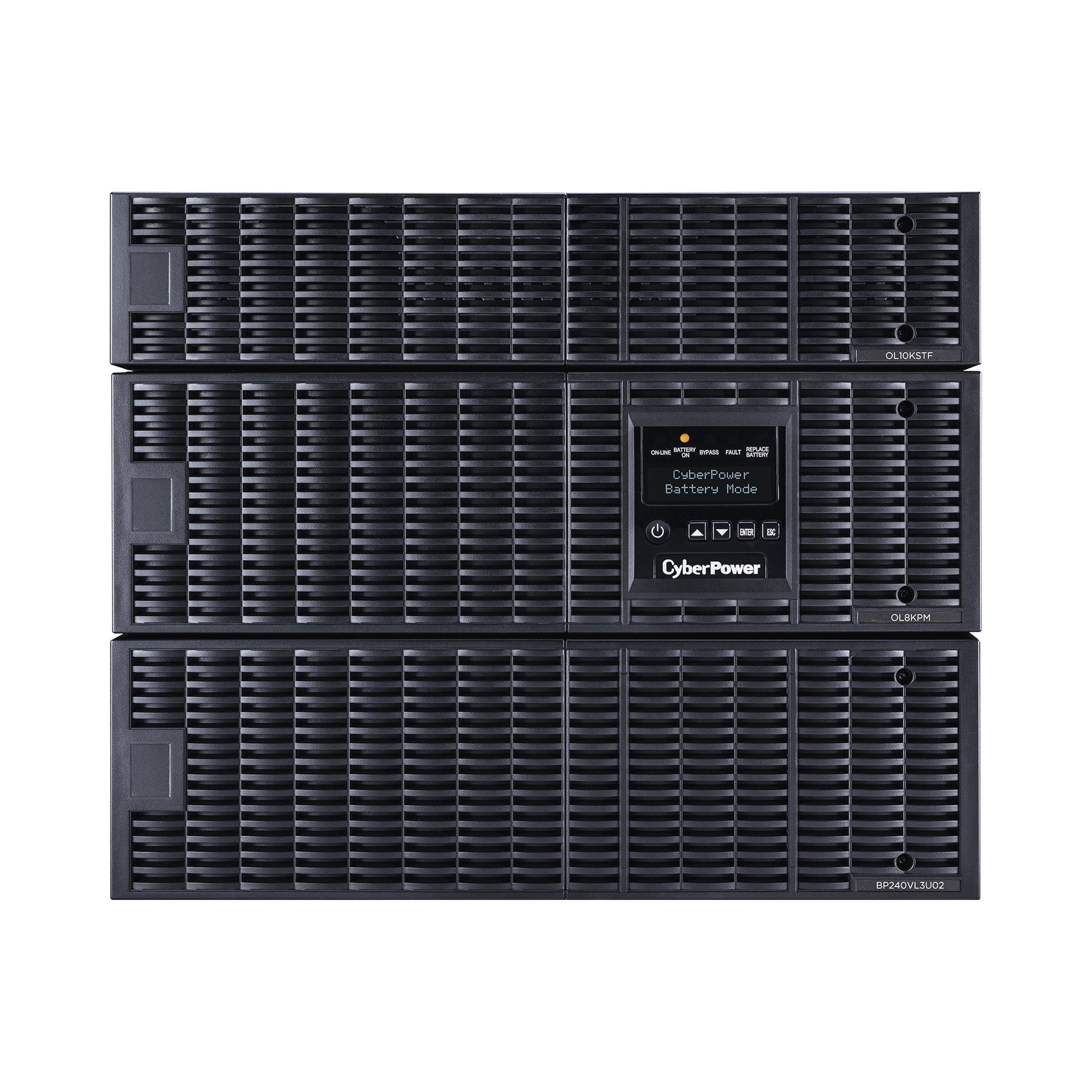 UPS de 8000 VA/8000 W, Online Doble Conversión, 200 - 240 Vac de Entrada, 120 - 240 Vac de Salida, Entrada Hardwired, Onda CYBERPOWER OL8KRTF