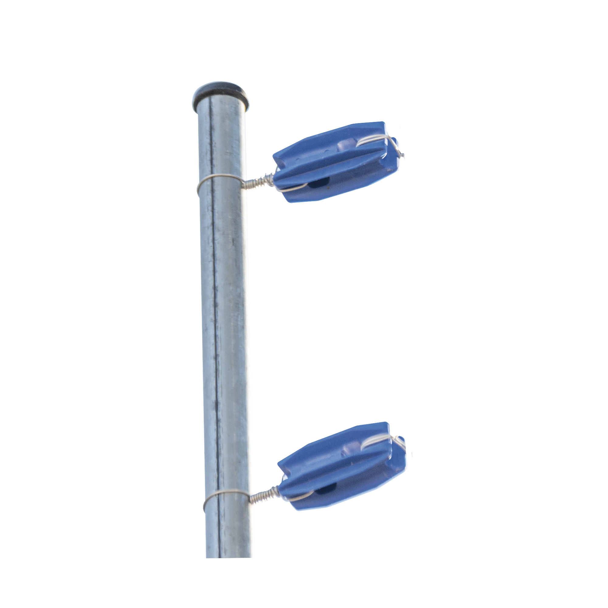 Aislador de color Azul para postes de esquina de alta Resistencia con Anti UV de uso en cercos eléctricos SFIRE SFESQUINEROB