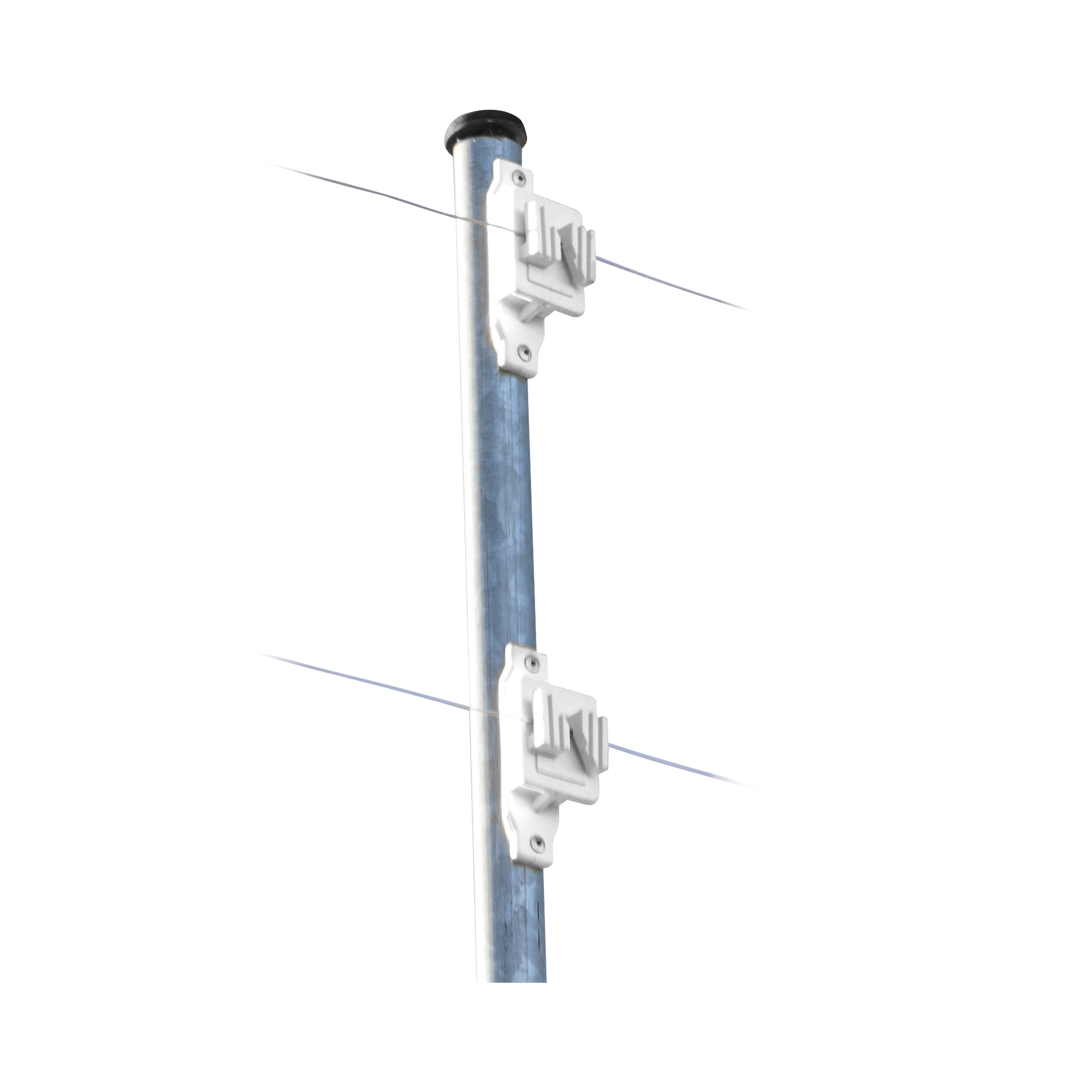 Aislador de Paso Blanco reforzado para cercos eléctricos, resistente al clima extremoso SFIRE SFPASOW