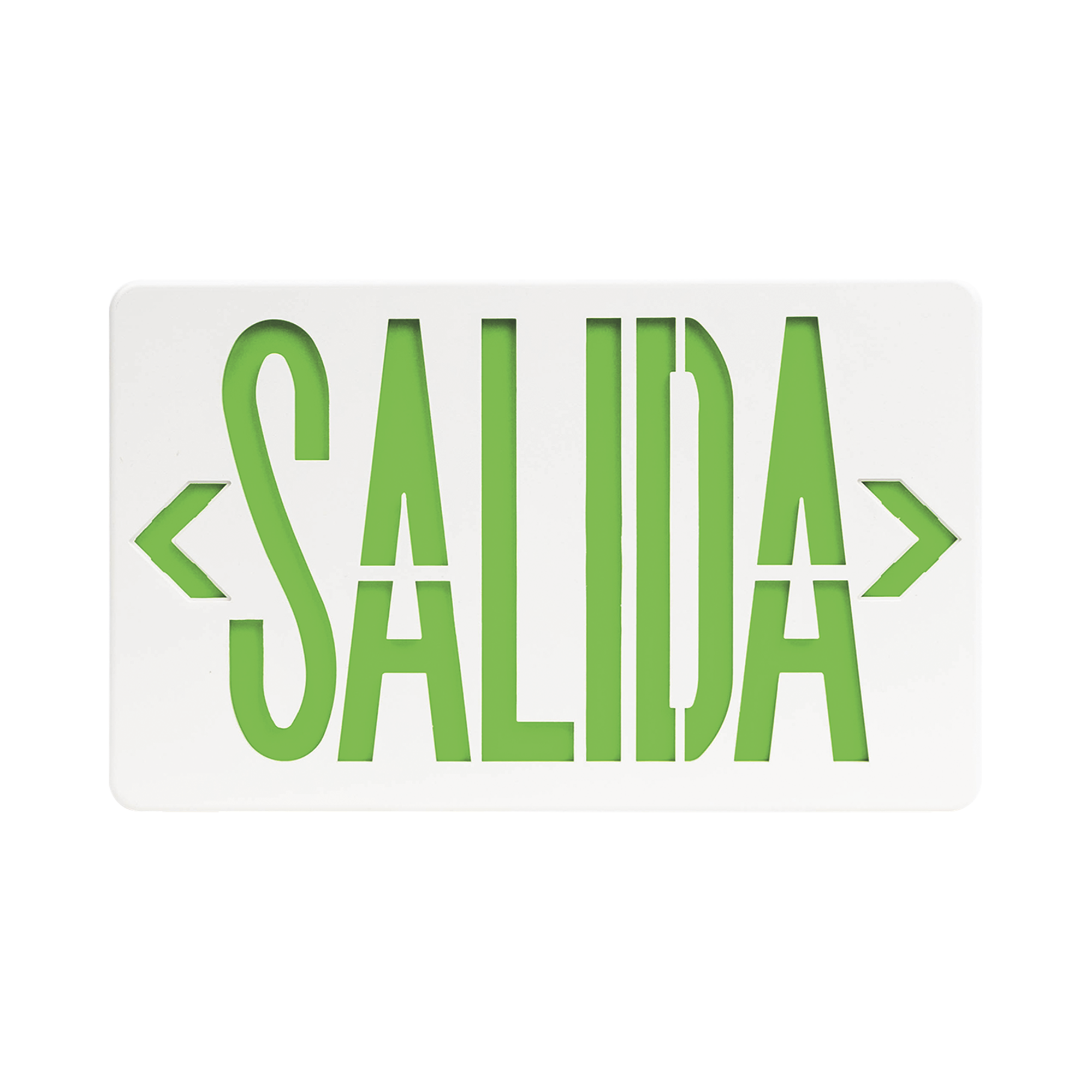Letrero LED DUAL de SALIDA Universal con alto brillo/uso en pared, lateral o techo/Batería de Respaldo Incluida. SFIRE SF820X