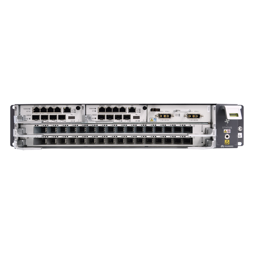 OLT GPON OptiXAccess Carrier Class con 1 tarjeta de 16 puertos GPON, 2 ranuras, 1 Fuente de alimentación AC, 2 UR HUAWEI EA5800-X2
