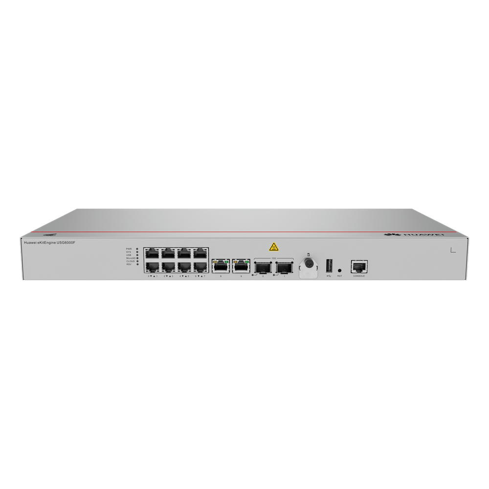 FIREWALL HUAWEI eKit Ideal para Pequeñas Empresas/ Multi-Wan/ Hasta 250 Dispositivos/ Licencias se venden por separado HUAWEI USG6000F-S125