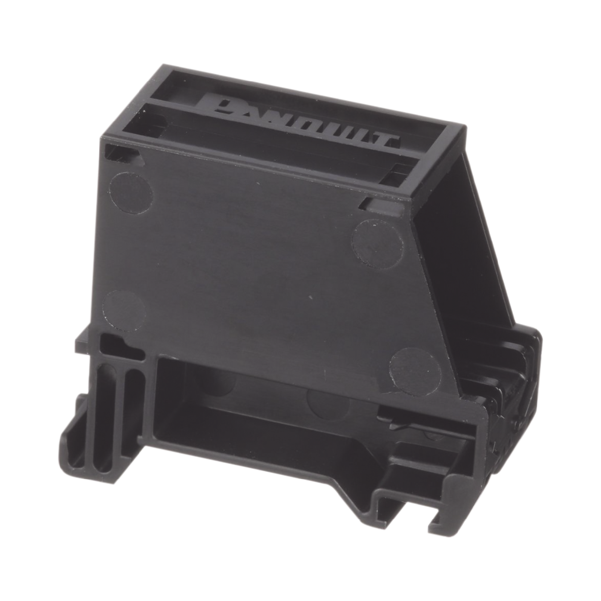 Adaptador de 1 Puerto, Para Conectores Tipo Mini-Com, Montaje en Riel Din Estándar de 35 mm (1.38 pulgadas), Color Negro PANDUIT CADIN1BL
