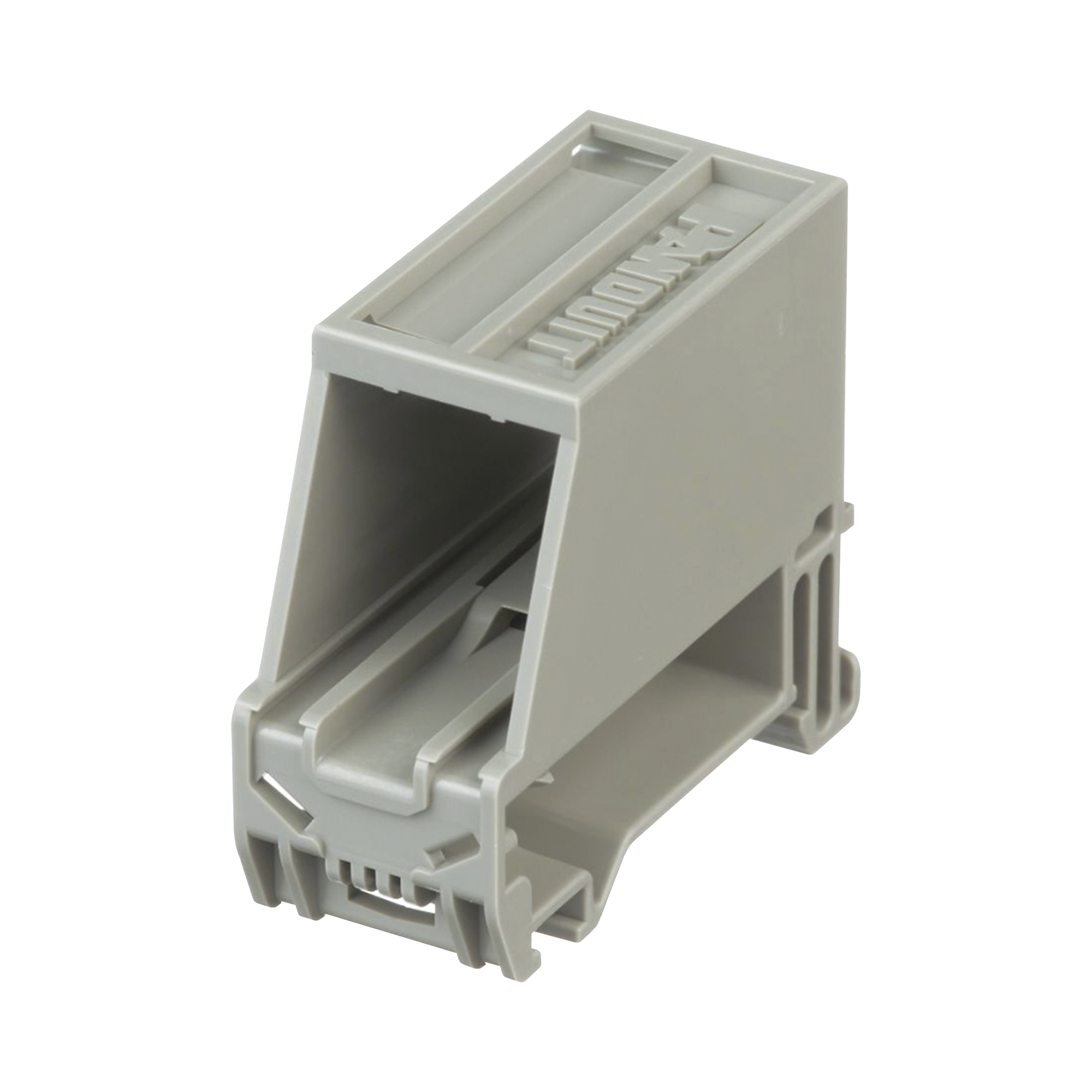 Adaptador de 1 Puerto, Para Conectores Tipo Mini-Com, Montaje en Riel Din Estándar de 35 mm (1.38 pulgadas), Color Gris PANDUIT CADIN1IG