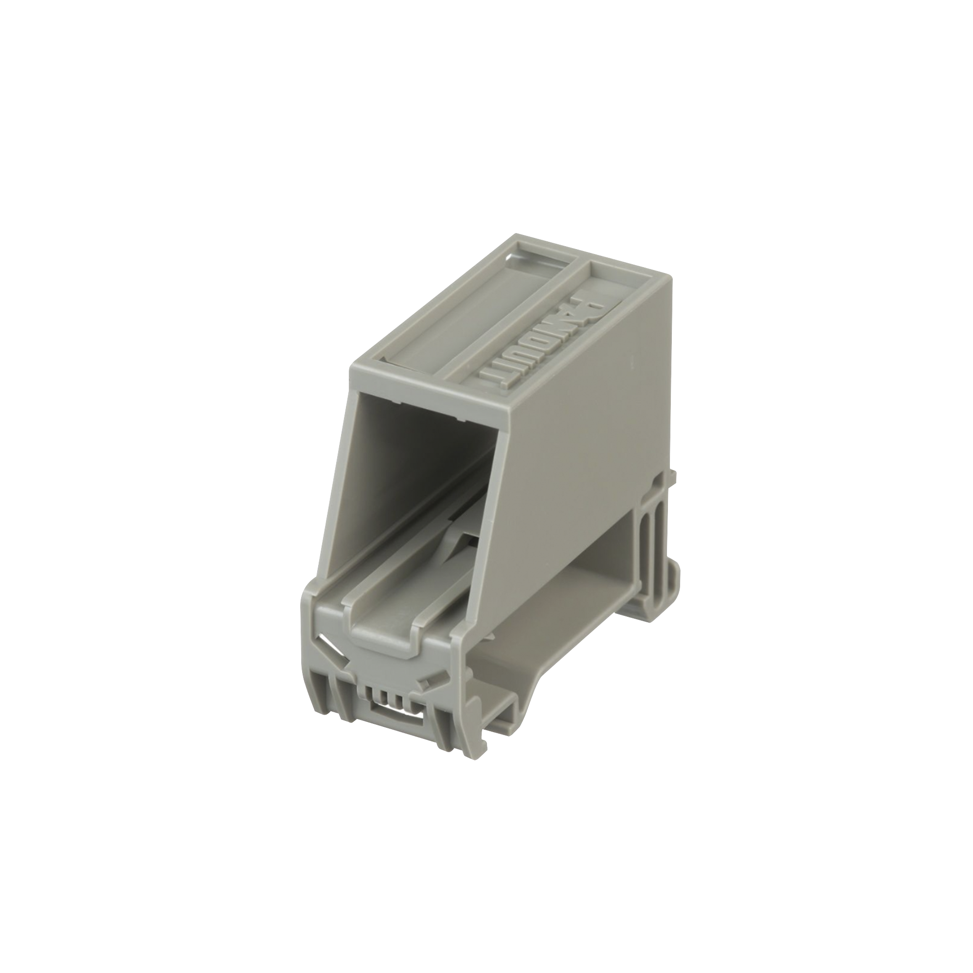 Adaptador de 1 Puerto, Para Conectores Tipo Mini-Com, Blindado, Montaje en Riel Din Estándar de 35 mm (1.38 Pulgadas), Color PANDUIT CADIN1IG-S