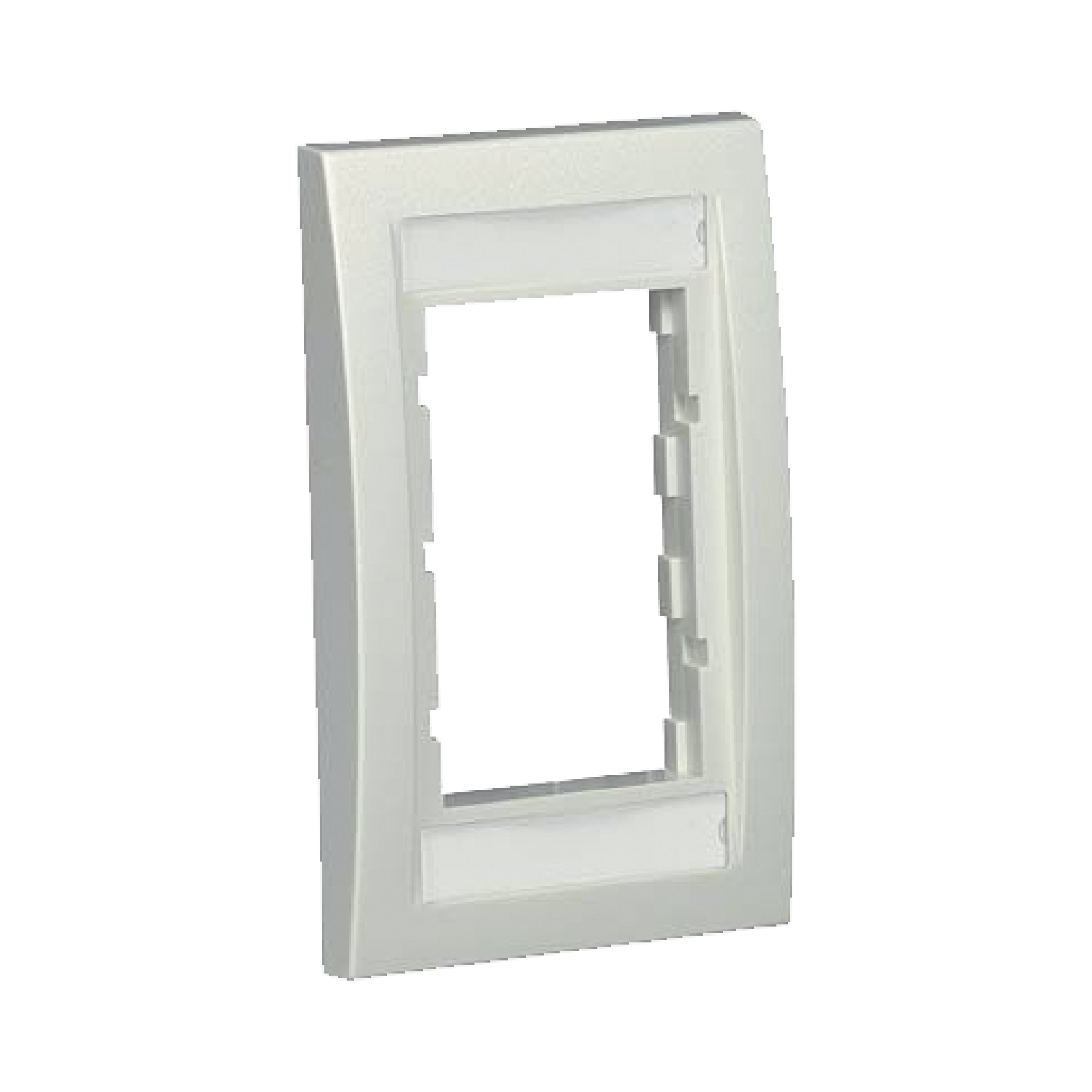 Marco de Placa Frontal Ejecutiva, Para Dos Insertos de 1/2 o Tres Insertos de 1/3, Color Blanco Mate PANDUIT CBEIWY