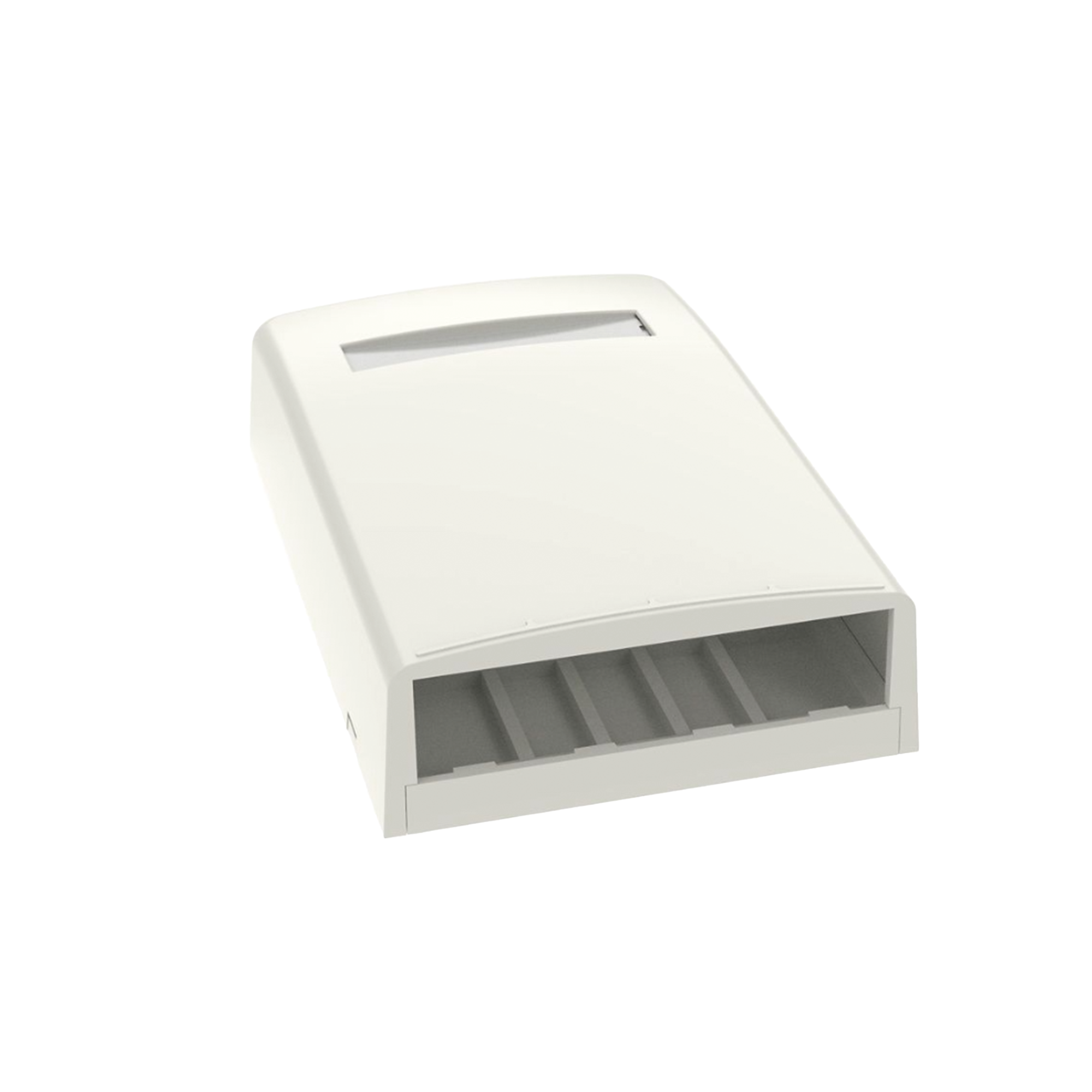 Caja de Montaje en Superficie, Para 4 M?dulos Mini-Com, Color Blanco Mate PANDUIT CBX4IW-AY