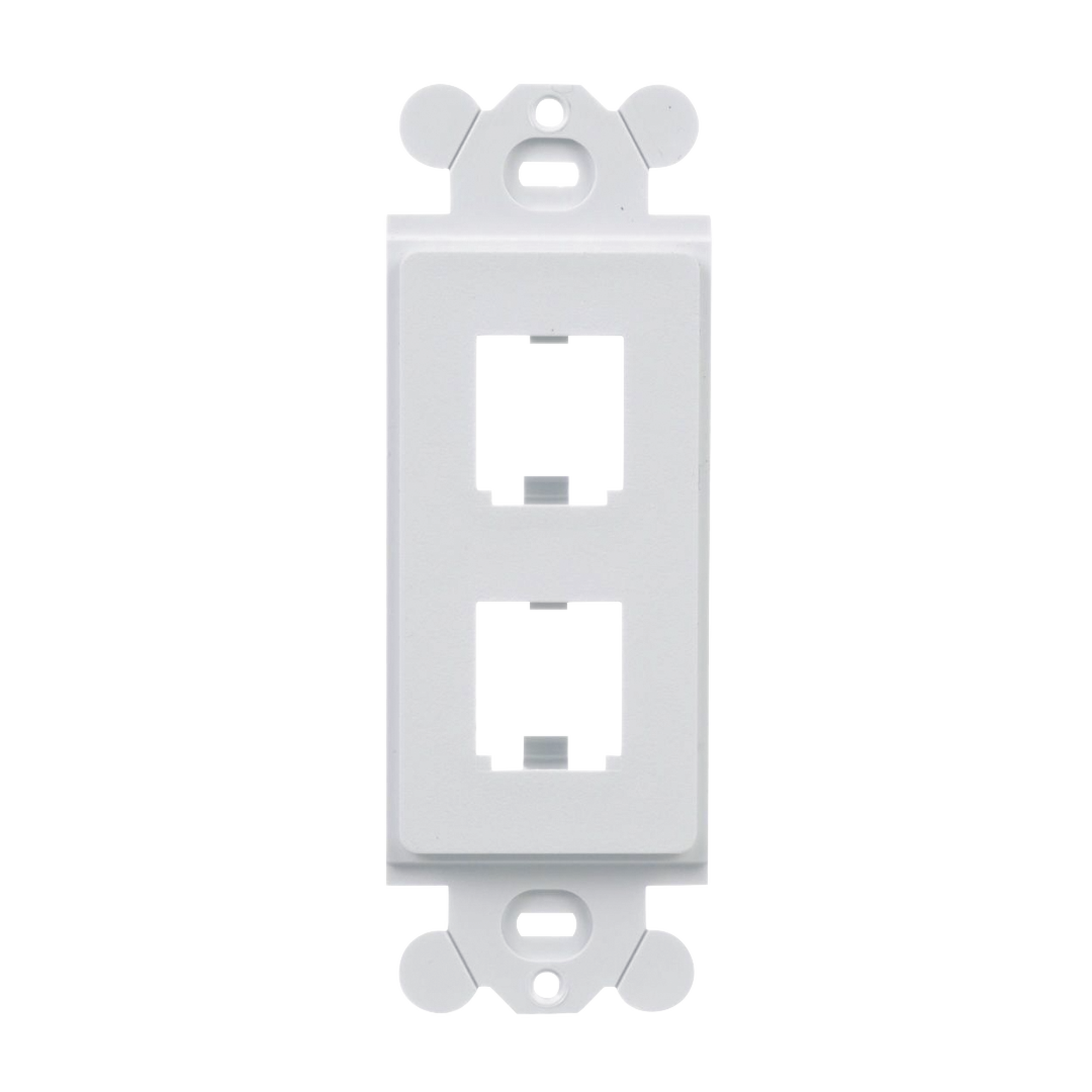 Marco de M?dulo D?plex, Para Placas Frontales Est?ndar GFCI, Acepta 2 M?dulos Mini-Com, Color Blanco PANDUIT CFG2WH