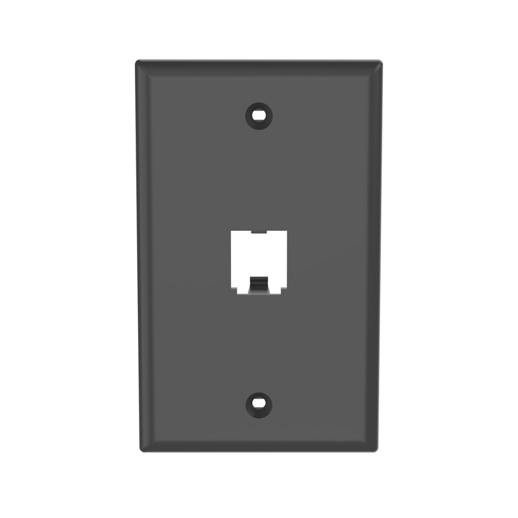 Placa de Pared Vertical Cl?sica, Salida Para 1 Puerto Mini-Com, Color Negro PANDUIT CFP1BL