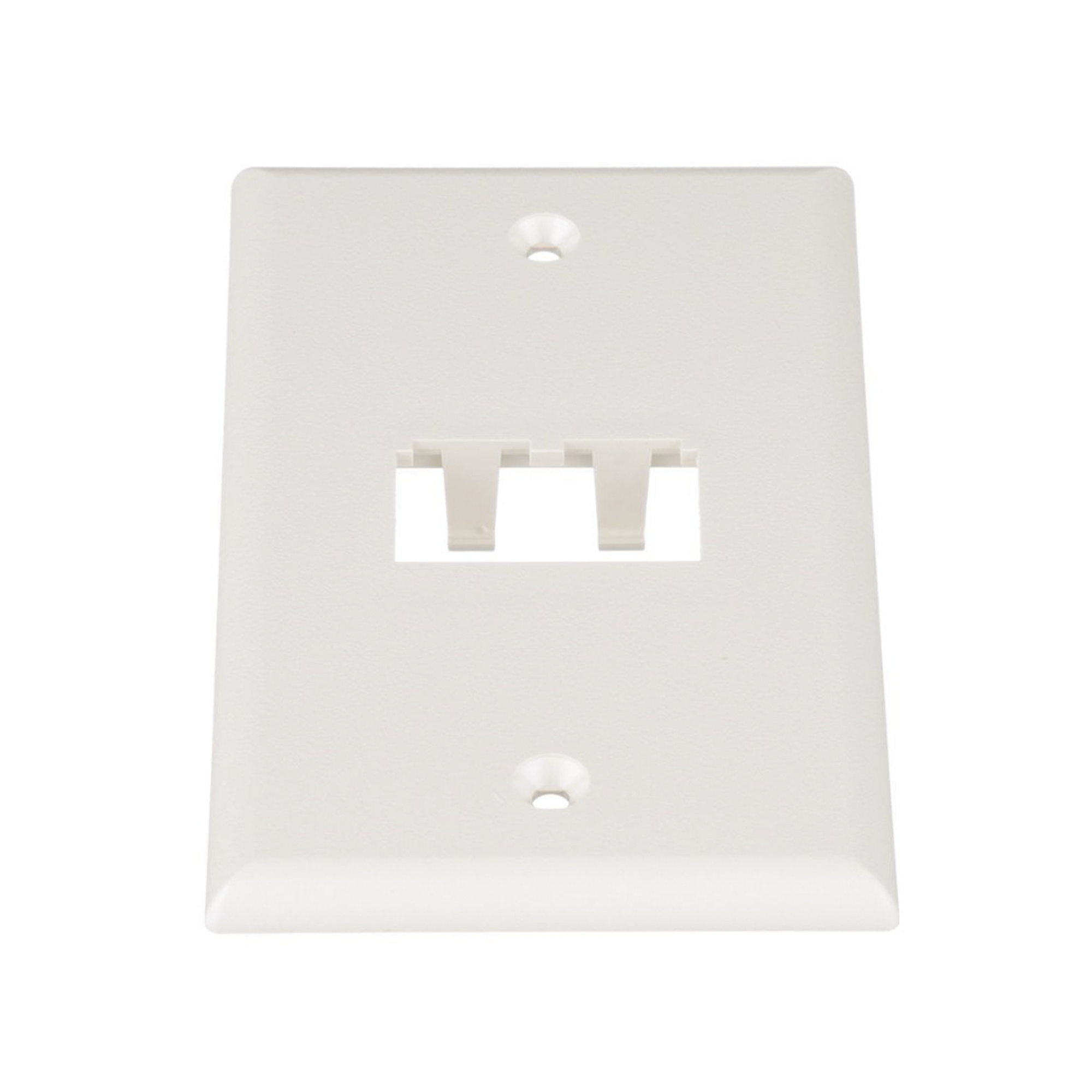 Placa de Pared Vertical Cl?sica, Salida Para 2 Puertos Mini-Com, Color Blanco Mate PANDUIT CFP2IW