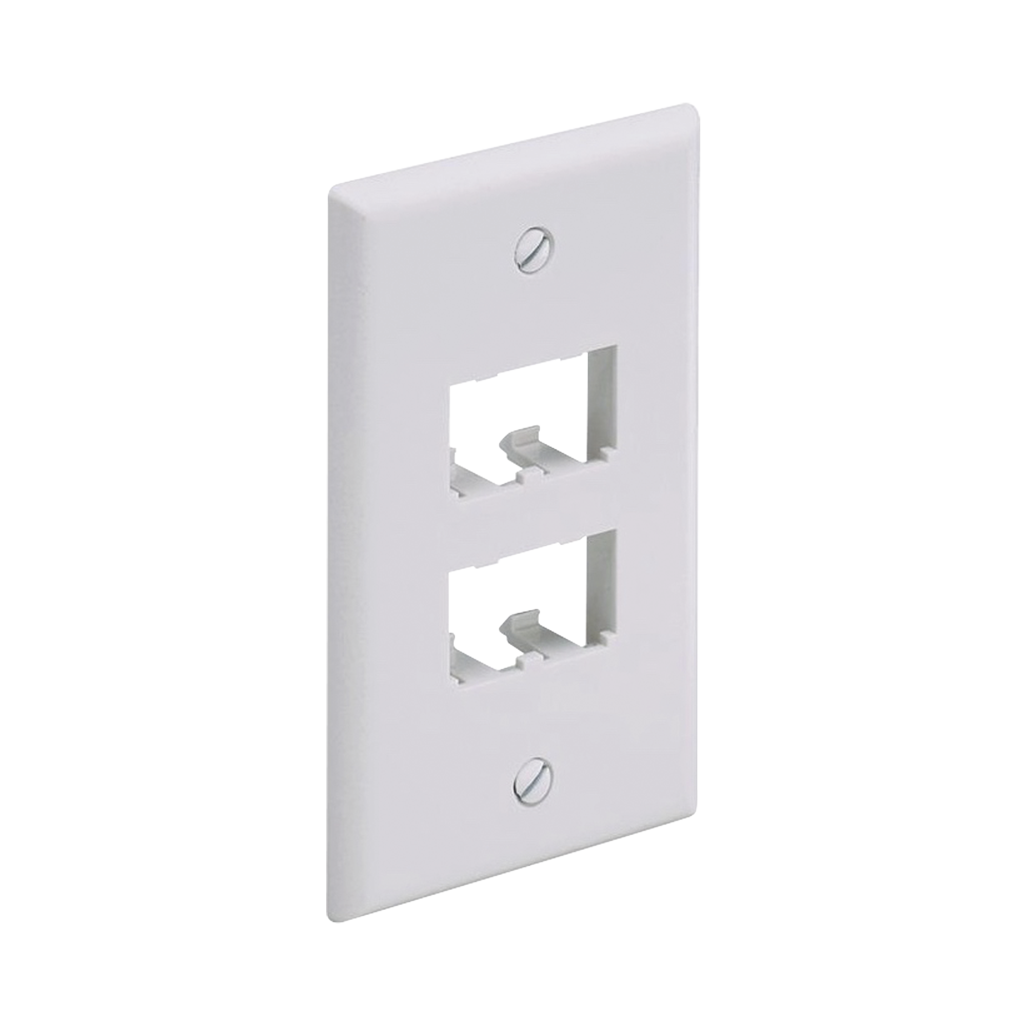 Placa de Pared Vertical Clásica, Salida Para 4 Puertos Mini-Com, Color Blanco PANDUIT CFP4WH