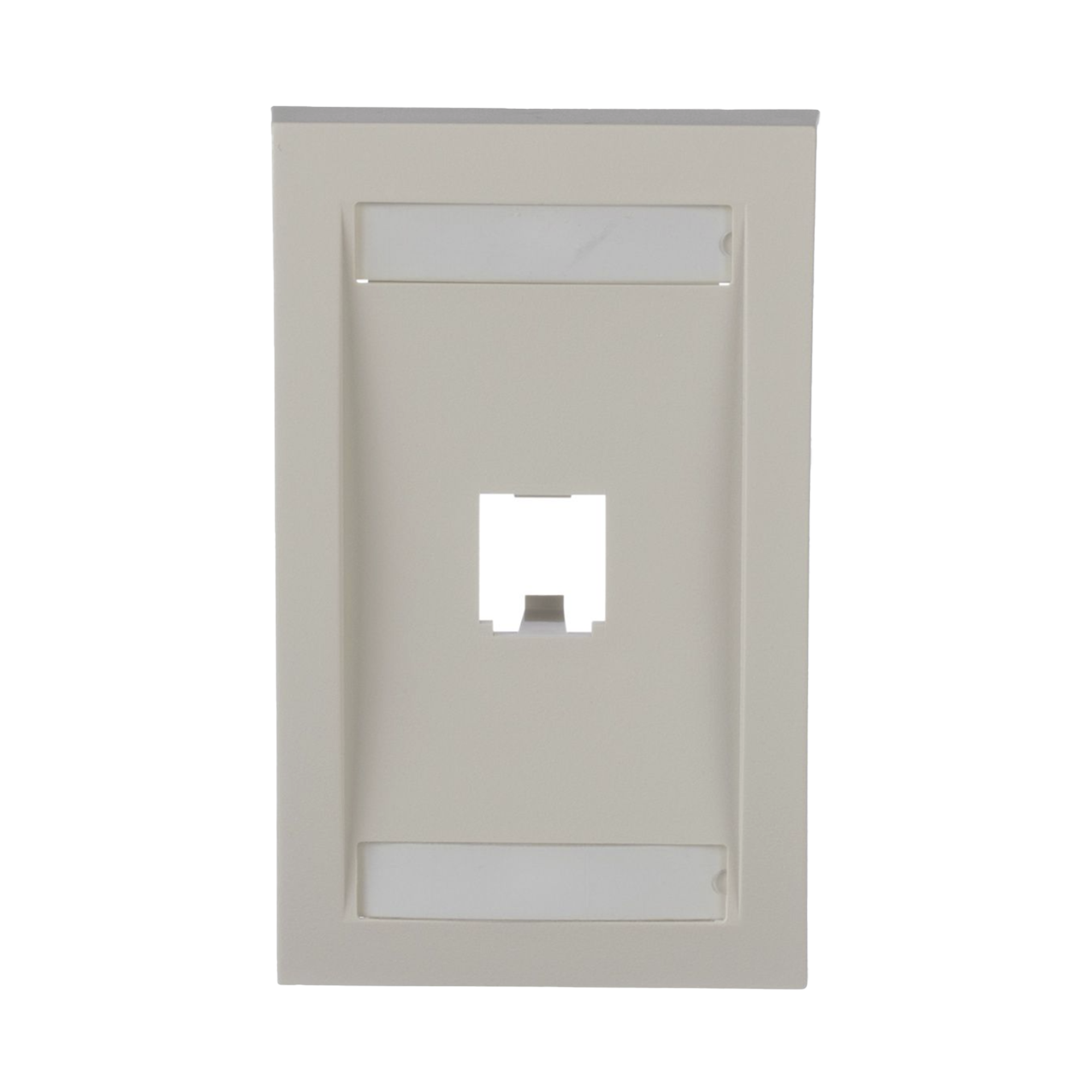 Placa de Pared Vertical Ejecutiva, Salida Para 1 Puerto Mini-Com, Con Espacios Para Etiquetas, Color Blanco Mate PANDUIT CFPE1IWY