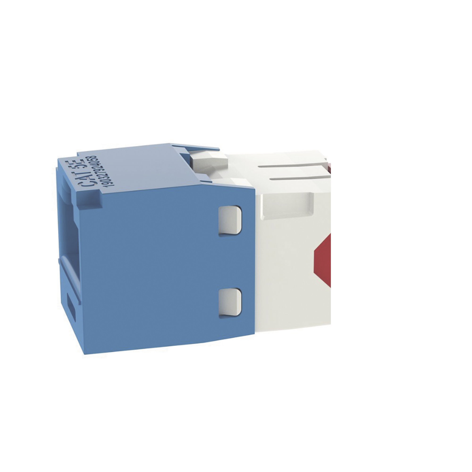 Conector Jack RJ45 Estilo TG, Mini-Com, Categoría 5e, de 8 Posiciones y 8 Cables, Color Azul PANDUIT CJ5E88TGBU