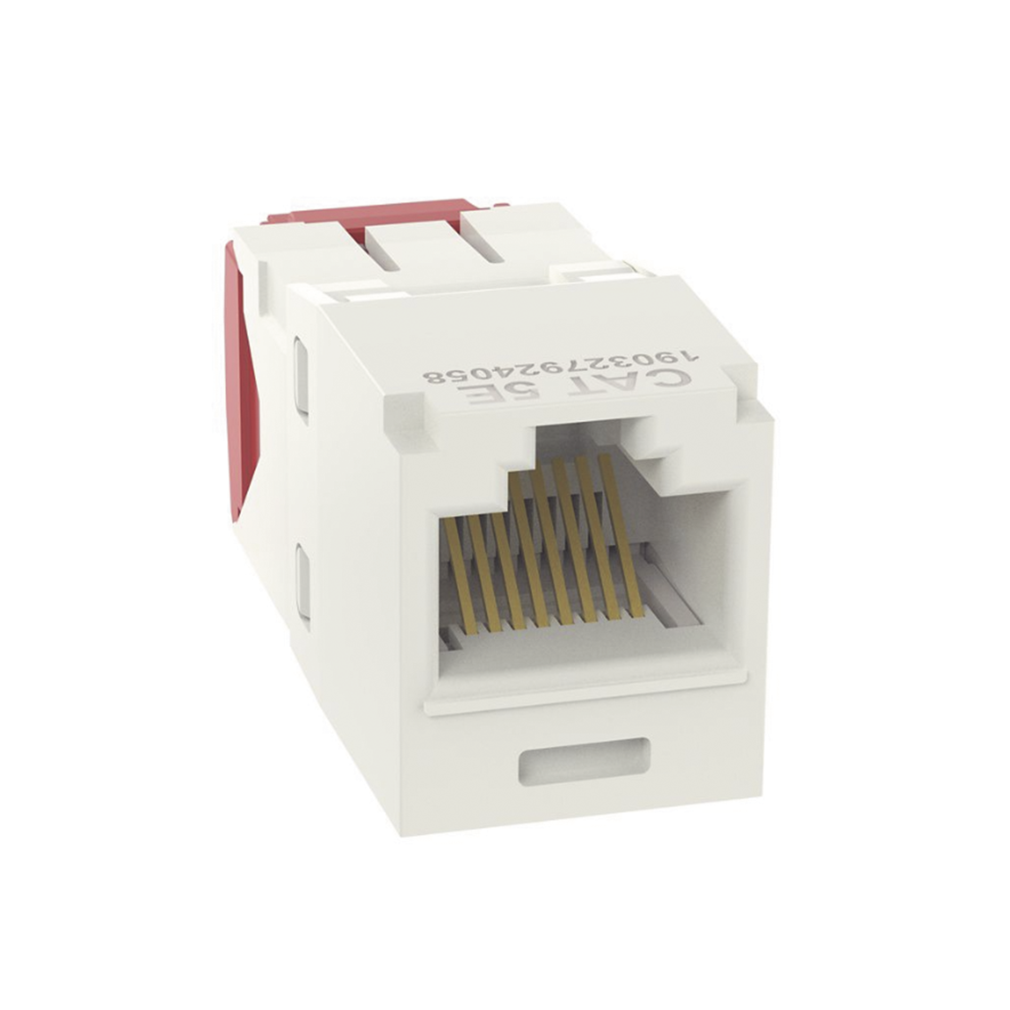 Conector Jack RJ45 Estilo TG, Mini-Com, Categor?a 5e, de 8 Posiciones y 8 Cables, Color Blanco Mate PANDUIT CJ5E88TGIW