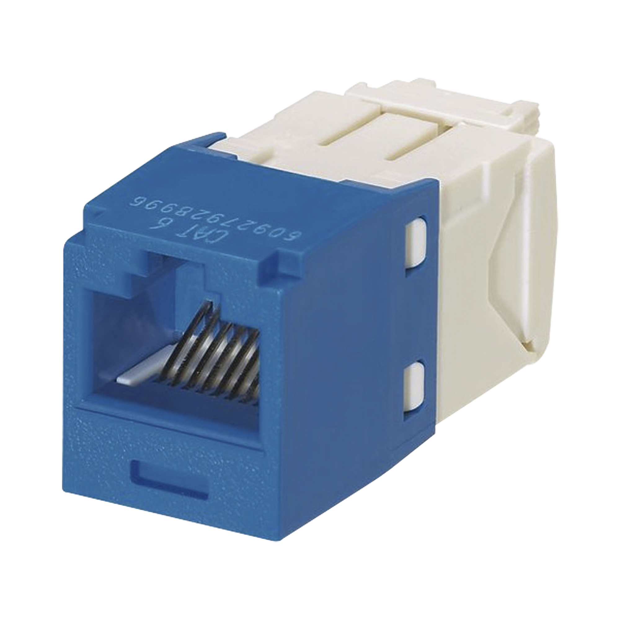 Conector Jack RJ45 Estilo TG, Mini-Com, Categoría 6, de 8 Posiciones y 8 Cables, Color Azul PANDUIT CJ688TGBU