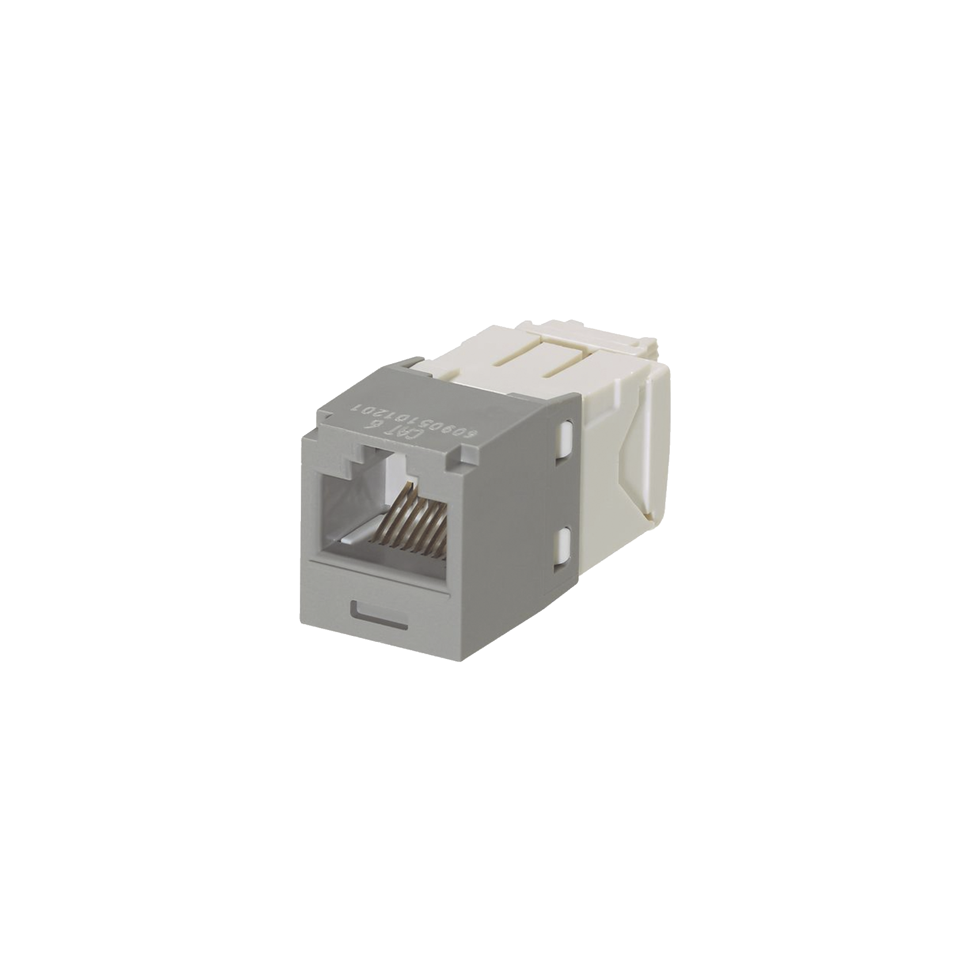 Conector Jack RJ45 Estilo TG, Mini-Com, Categoría 6, de 8 Posiciones y 8 Cables, Color Gris PANDUIT CJ688TGIG
