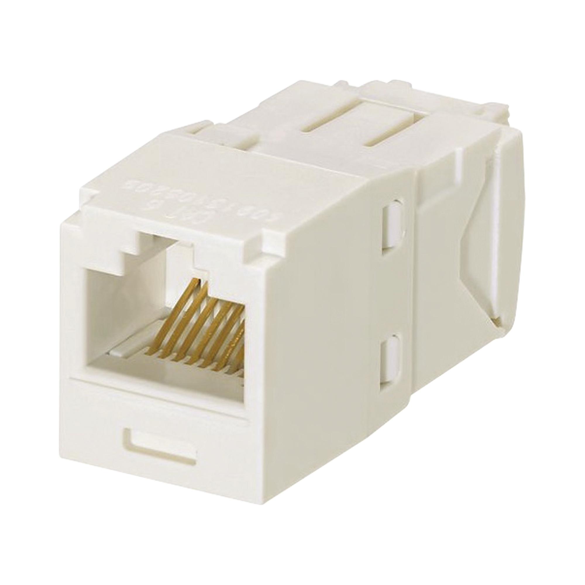 Conector Jack RJ45 Estilo TG, Mini-Com, Categoría 6, de 8 Posiciones y 8 Cables, Color Blanco Mate PANDUIT CJ688TGIW