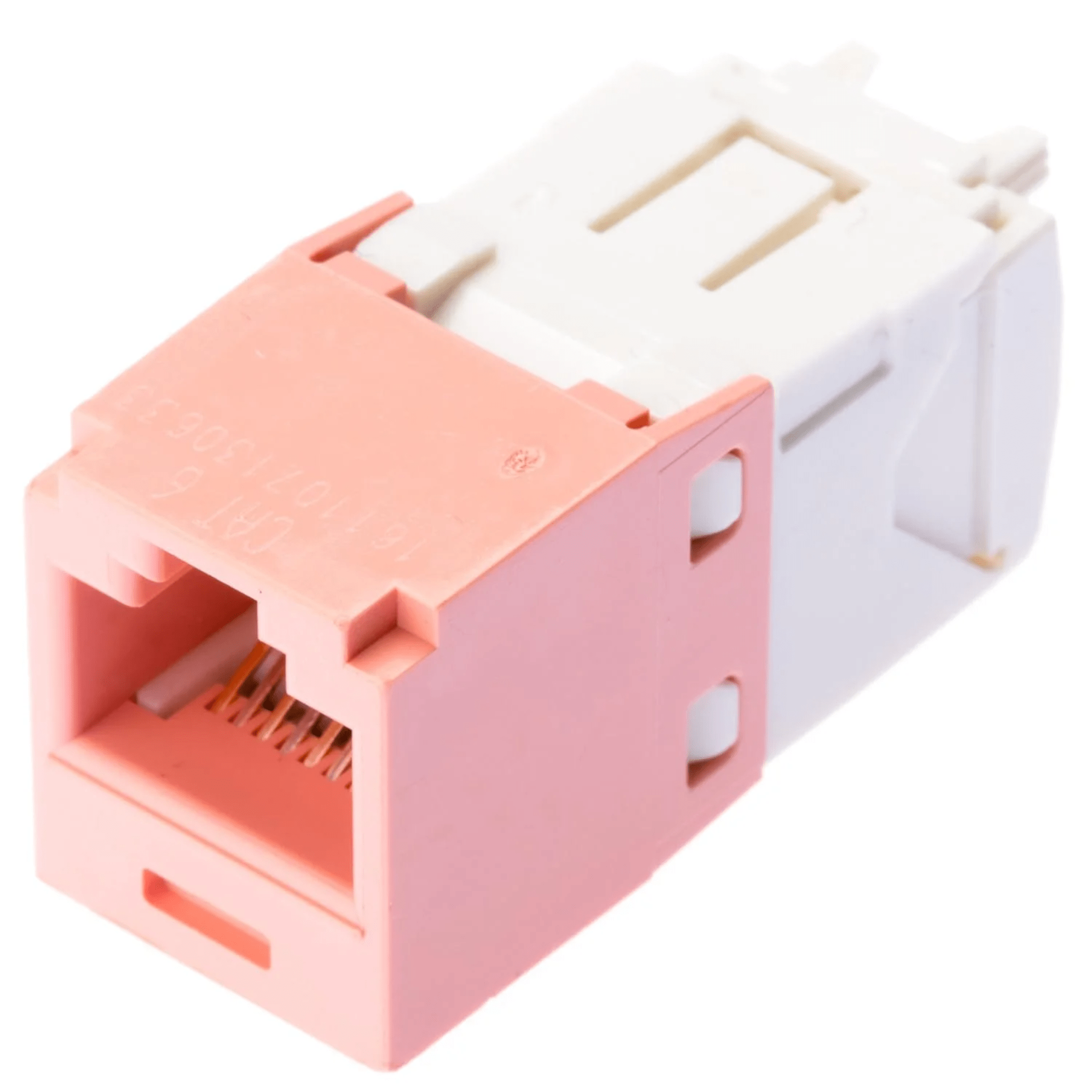 Conector Jack RJ45 Estilo TG, Mini-Com, Categor?a 6, de 8 Posiciones y 8 Cables, Color Rosa PANDUIT CJ688TGPK