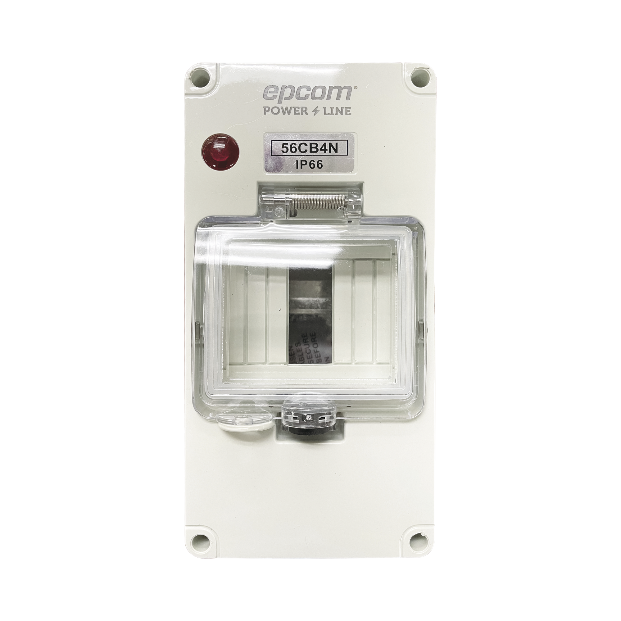 Gabinete Plástico para Exterior IP66 para Riel Din EPCOM POWERLINE F56CB4N