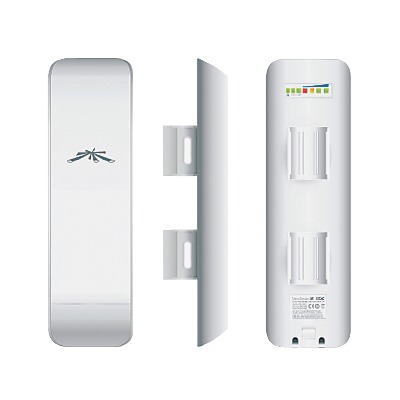 NanoStation airMAX M2 CPE, hasta 150 Mbps, frecuencia 2 GHz (2412-2462 MHz) con antena integrada de 11 dBi UBIQUITI NSM2