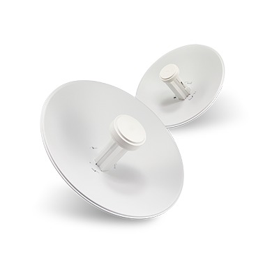 PowerBeam airMAX M2, hasta 150 Mbps, frecuencia 2 GHz (2405 - 2475 MHz) con antena tipo plato de 18 dBi UBIQUITI PBE-M2-400